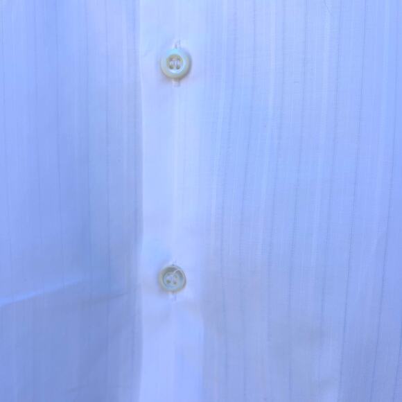 Prada Men’s White Button Down Dress Shirt Long Sleeve 44 17.5 Italy Designer - Picture 3 of 6